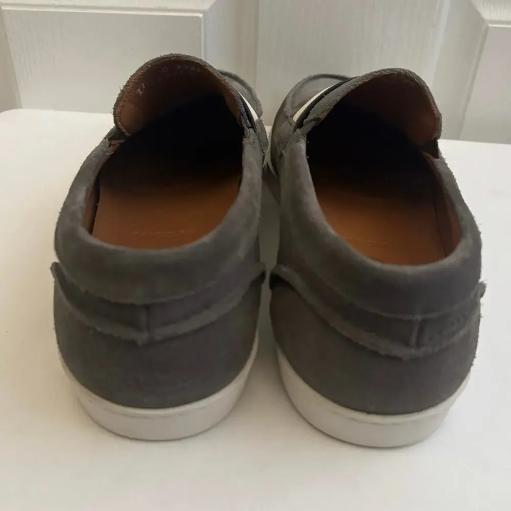 Allen Edmonds Randolph Loafers Men 11D Gray Suede Slip On Shoes